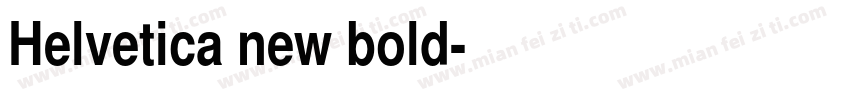Helvetica new bold字体转换